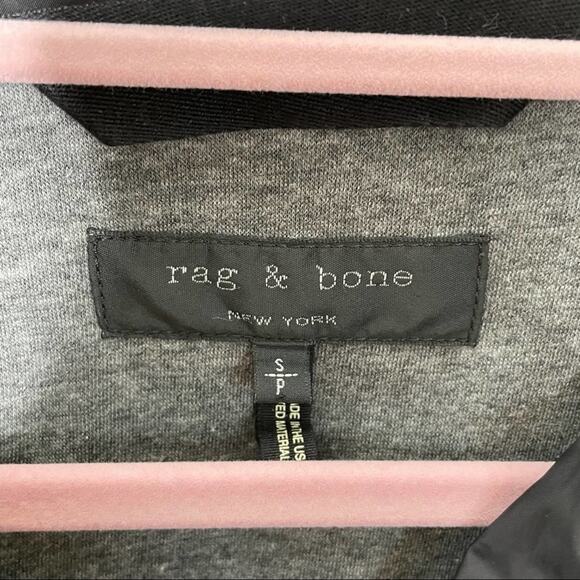 RAG & BONE Heath Shirt Jacket Nylon Black {2C47} - Picture 6 of 7